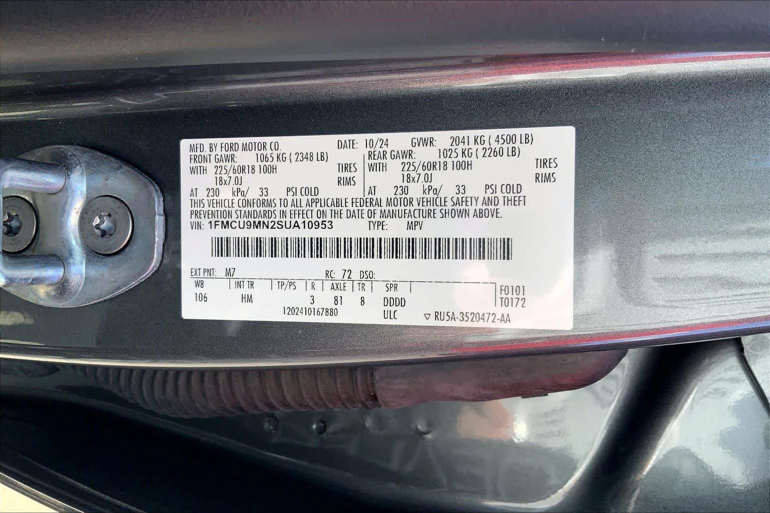 Used 2025 Ford Escape ST-Line AWD/4WD image 33