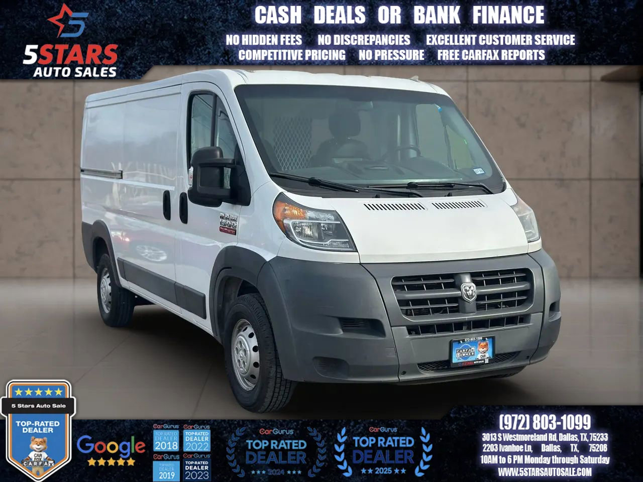 Used 2016 RAM ProMaster 1500