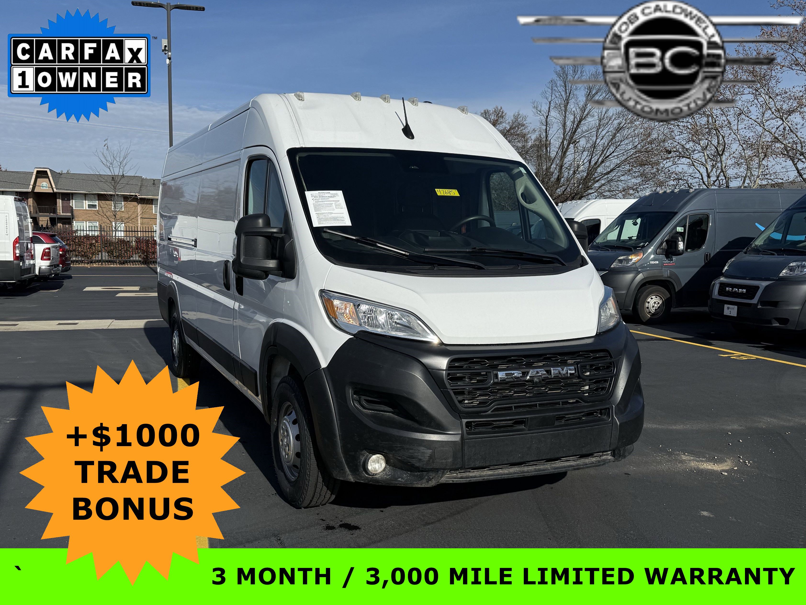 Used 2023 RAM ProMaster 3500 w/ Driver Convenience Group