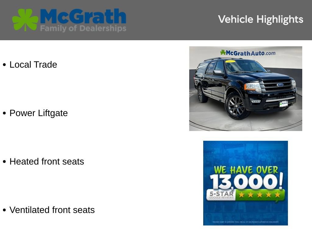 Used 2017 Ford Expedition EL Limited w/ Equipment Group 301A AWD/4WD image 6