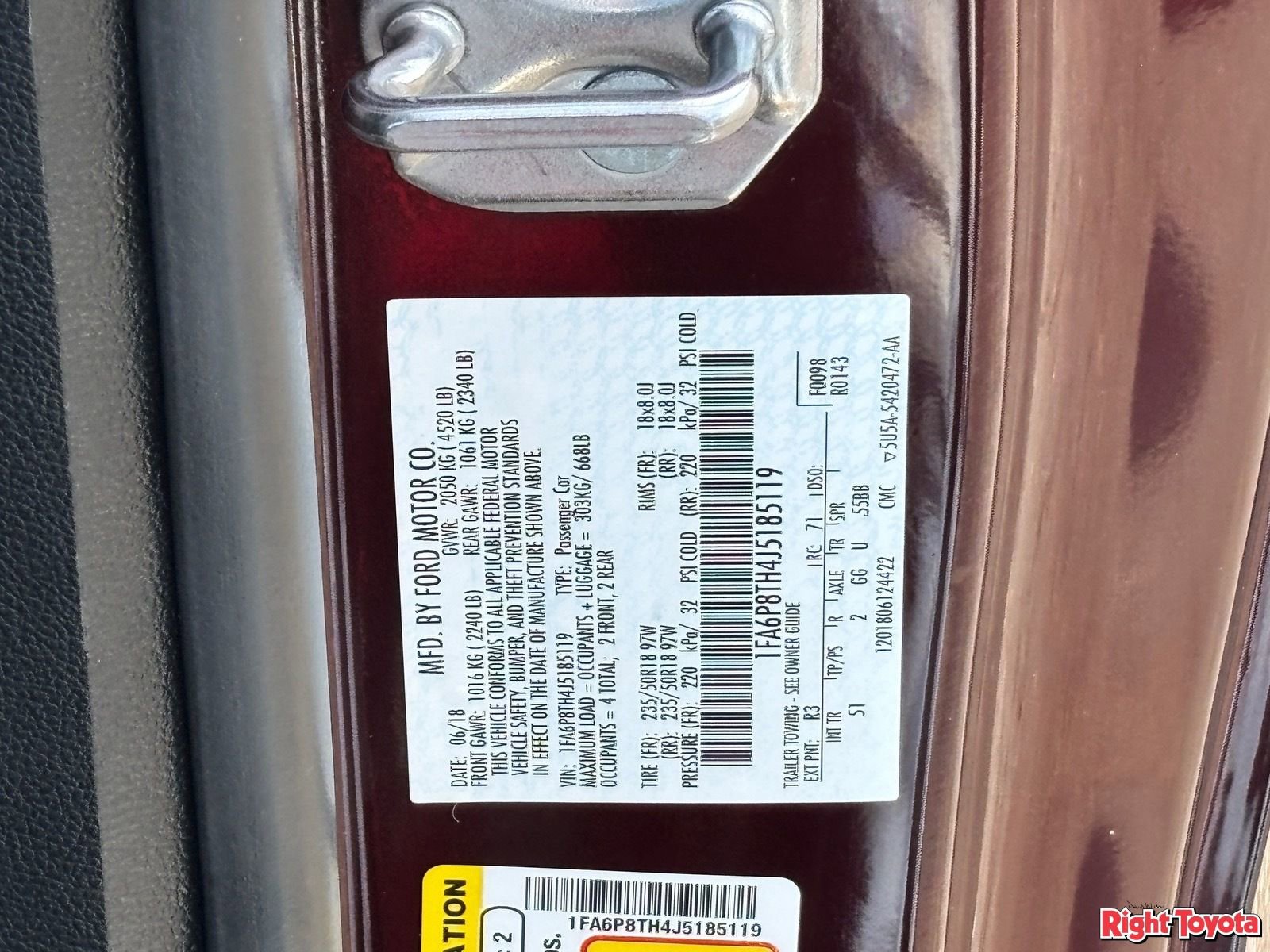 Used 2018 Ford Mustang Premium w/ Equipment Group 201A RWD image 31