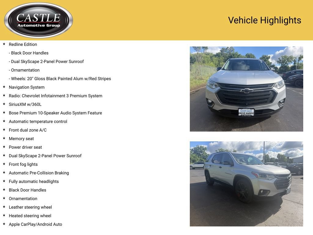 Used 2020 Chevrolet Traverse Premier w/ Redline Edition AWD/4WD image 4