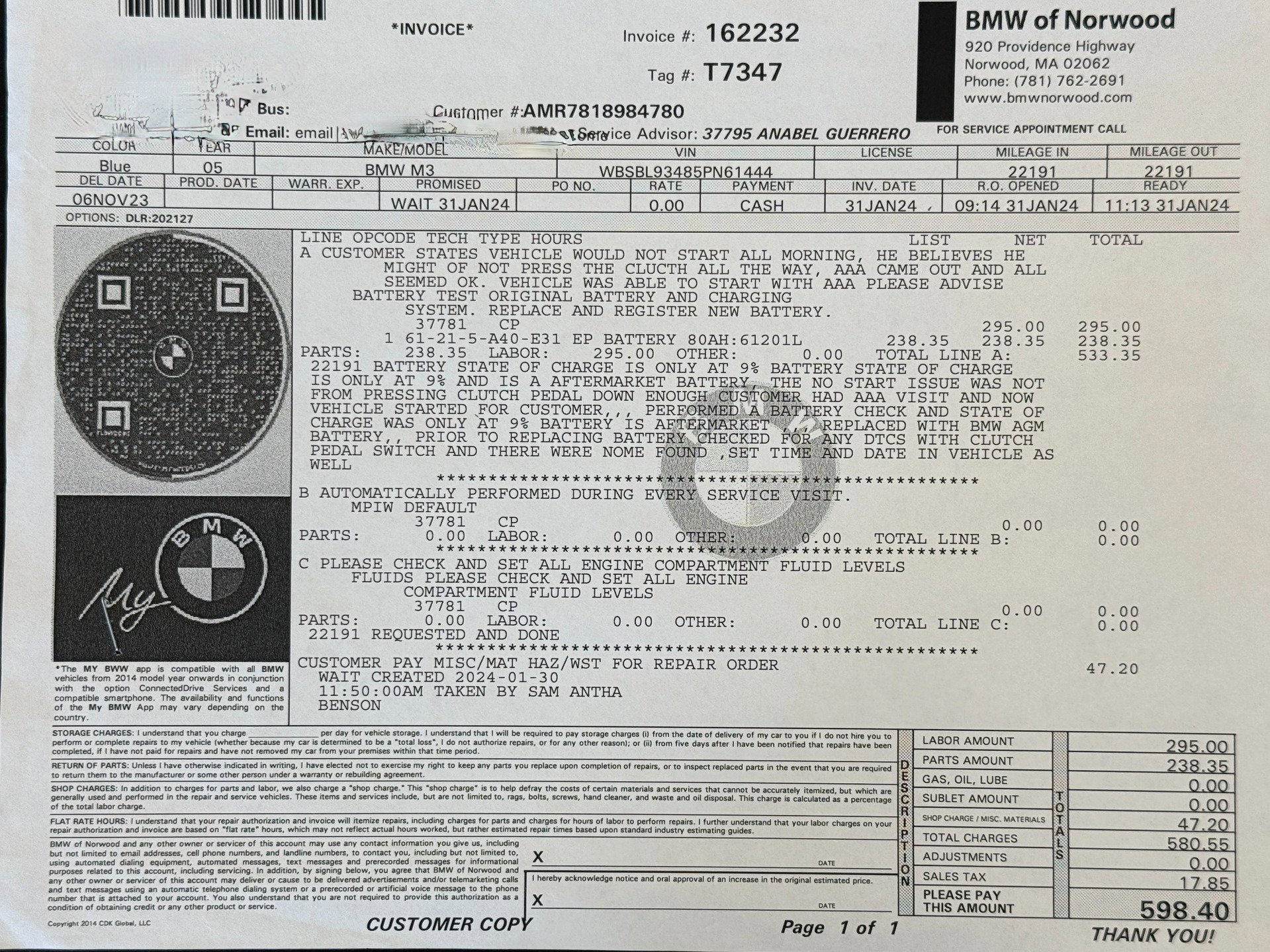 Used 2005 BMW M3 Coupe image 64