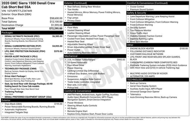 Used 2020 GMC Sierra 1500 Denali w/ Denali Ultimate Package AWD/4WD image 12