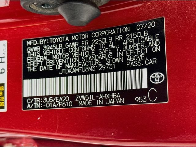 Certified 2021 Toyota Prius FWD image 32