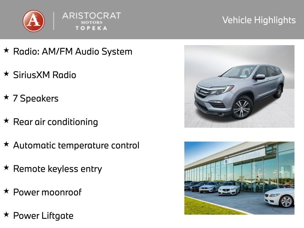 Used 2017 Honda Pilot EX-L image 2