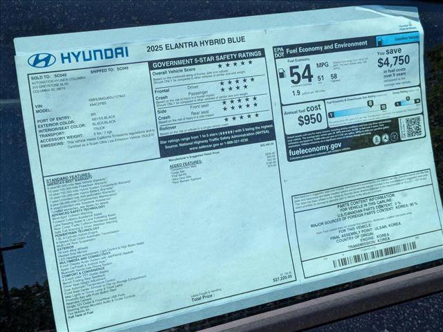 New 2025 Hyundai Elantra Blue image 24