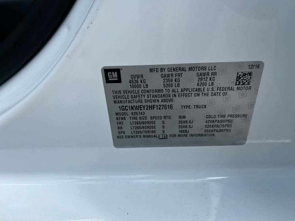Used 2017 Chevrolet Silverado 2500 LTZ w/ Duramax Plus Package AWD/4WD image 30