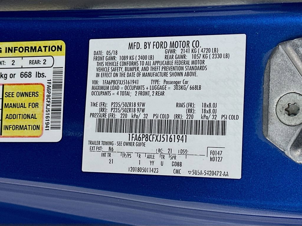 Used 2018 Ford Mustang GT RWD image 36