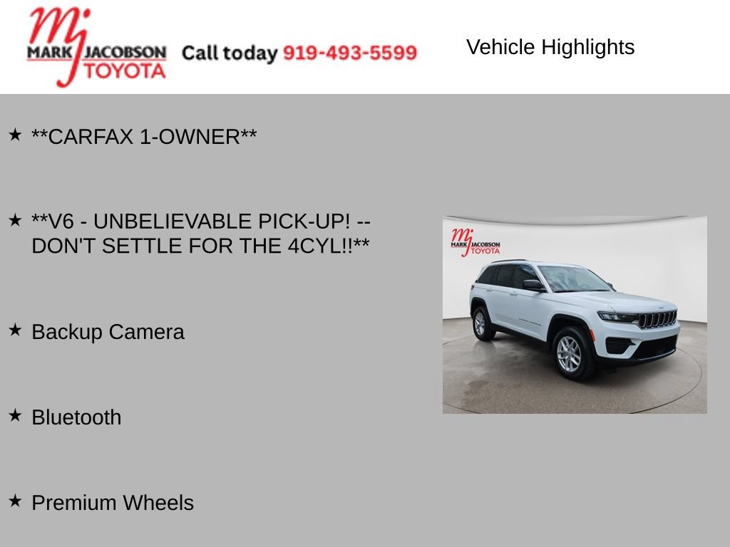 Used 2025 Jeep Grand Cherokee Laredo X w/ Luxury Tech Group I RWD image 6