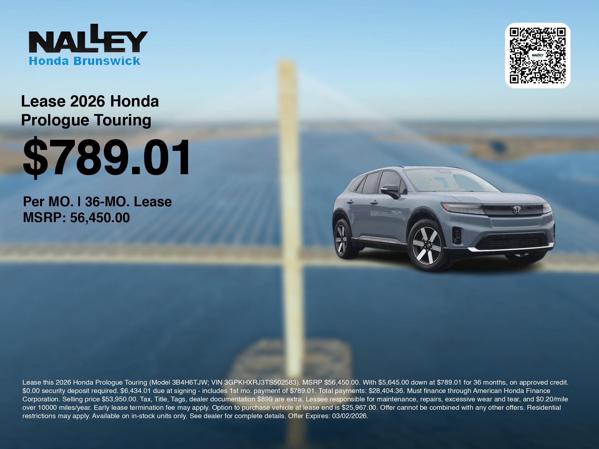 New 2026 Honda Prologue Touring image 3