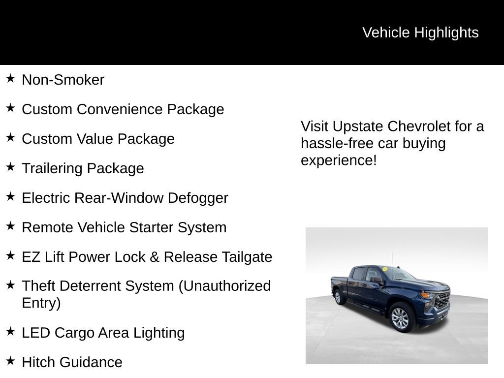 Used 2023 Chevrolet Silverado 1500 Custom w/ LPO, Dark Essentials Package image 9