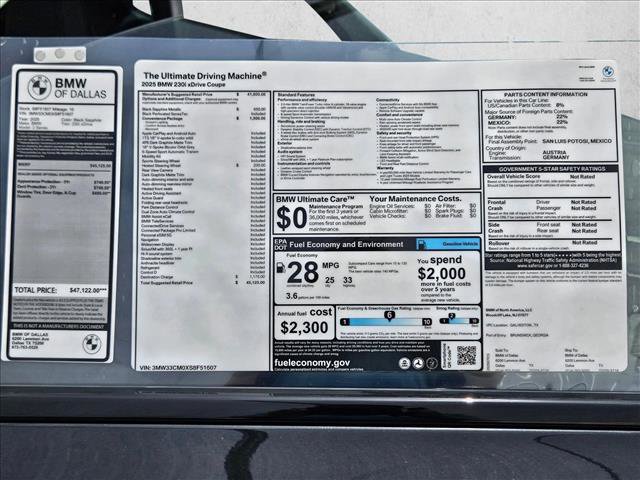 Used 2025 BMW 230i xDrive Coupe w/ Convenience Package AWD/4WD image 17