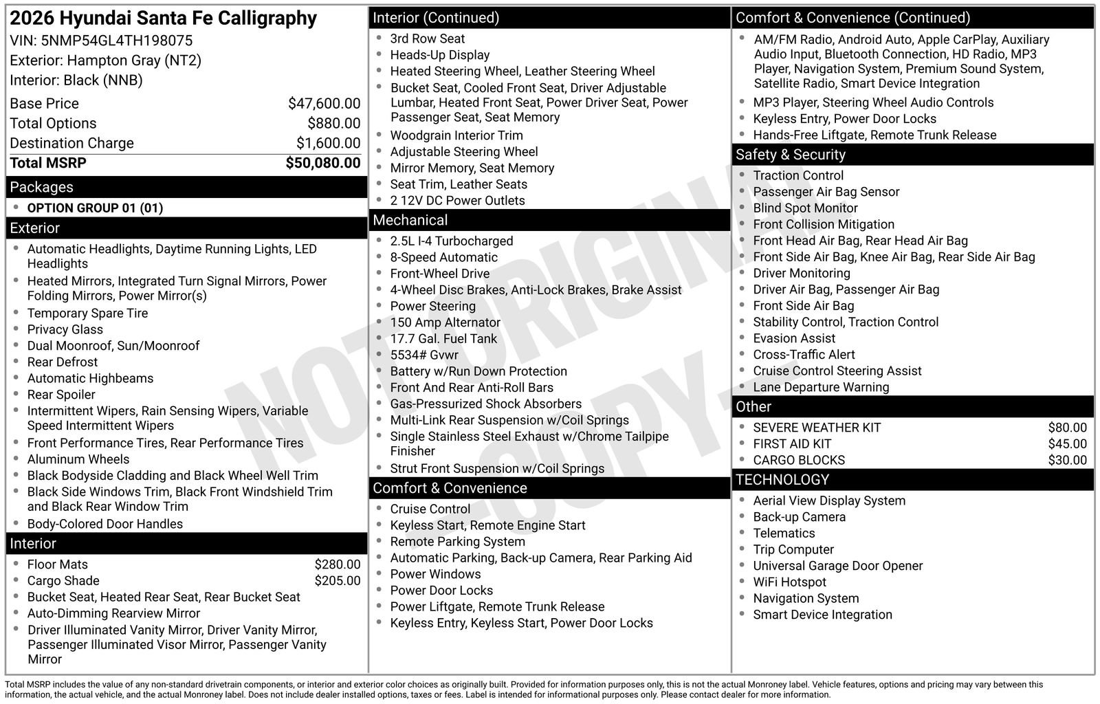 New 2026 Hyundai Santa Fe Calligraphy FWD image 29