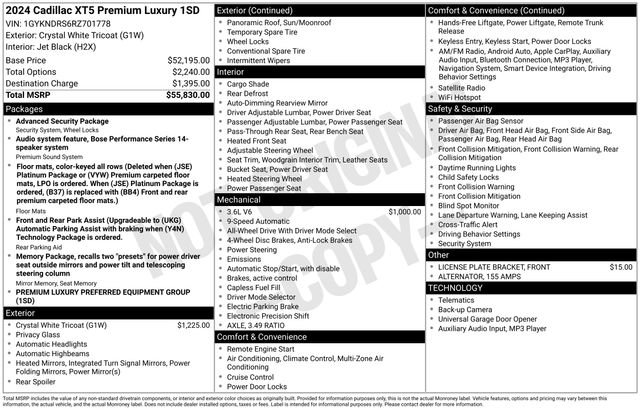 Used 2024 Cadillac XT5 Premium Luxury image 10