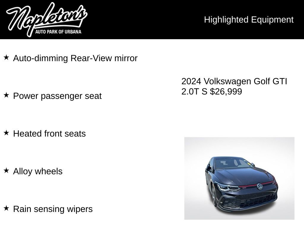 Used 2024 Volkswagen GTI S FWD image 8