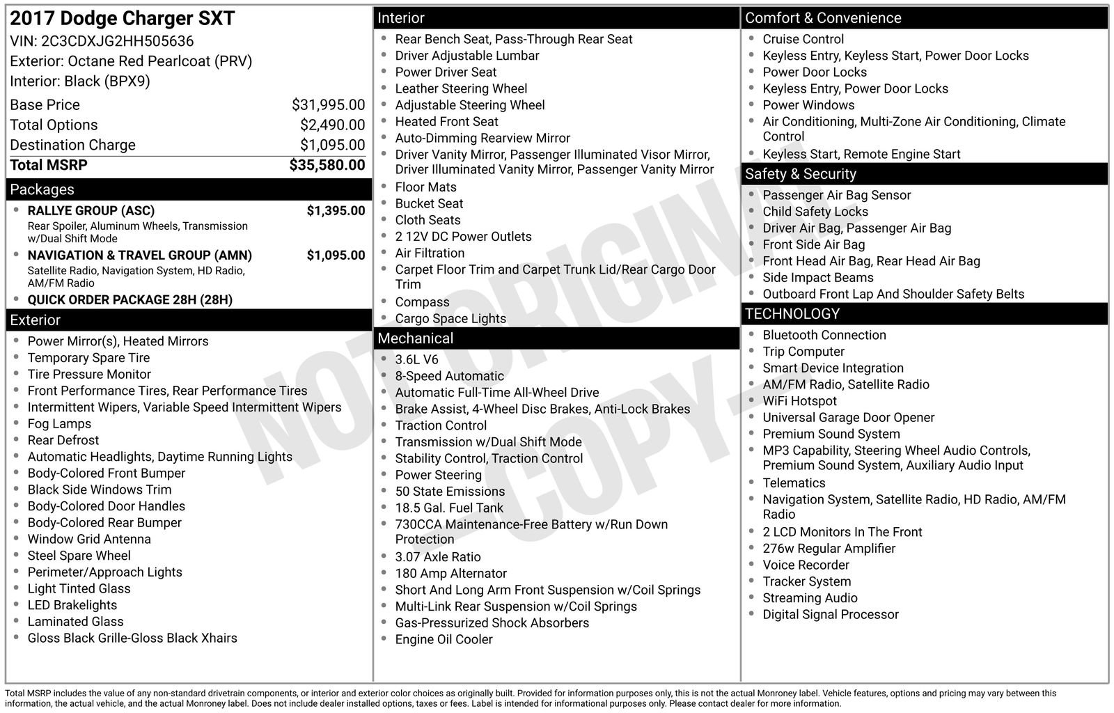 Used 2017 Dodge Charger SXT w/ Rallye Group image 4