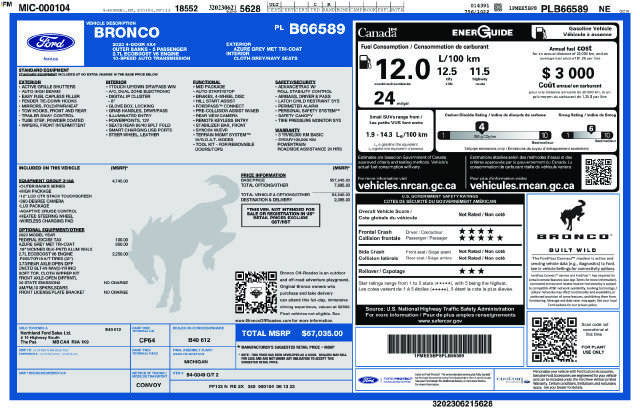Certified 2023 Ford Bronco Outer Banks AWD/4WD image 35