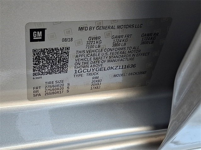 Used 2019 Chevrolet Silverado 1500 LTZ w/ LTZ Plus Package image 30