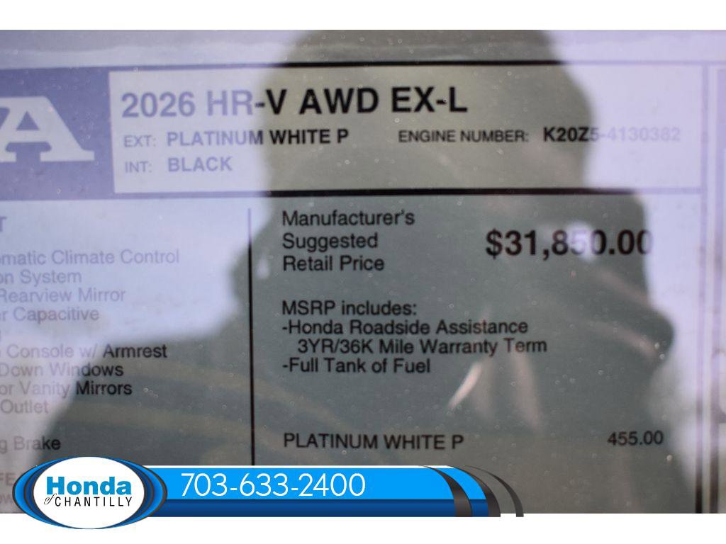 New 2026 Honda HR-V EX-L image 36