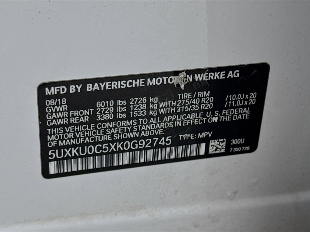 Used 2019 BMW X6 sDrive35i w/ Executive Package image 35