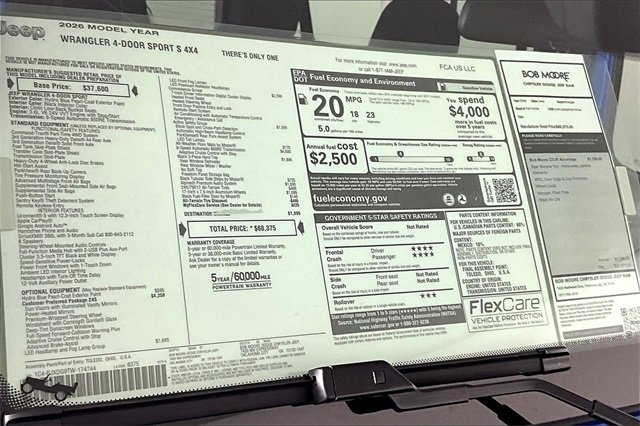 New 2026 Jeep Wrangler Sport S image 14