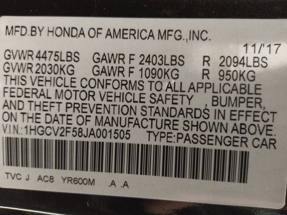 Used 2018 Honda Accord EX-L image 33