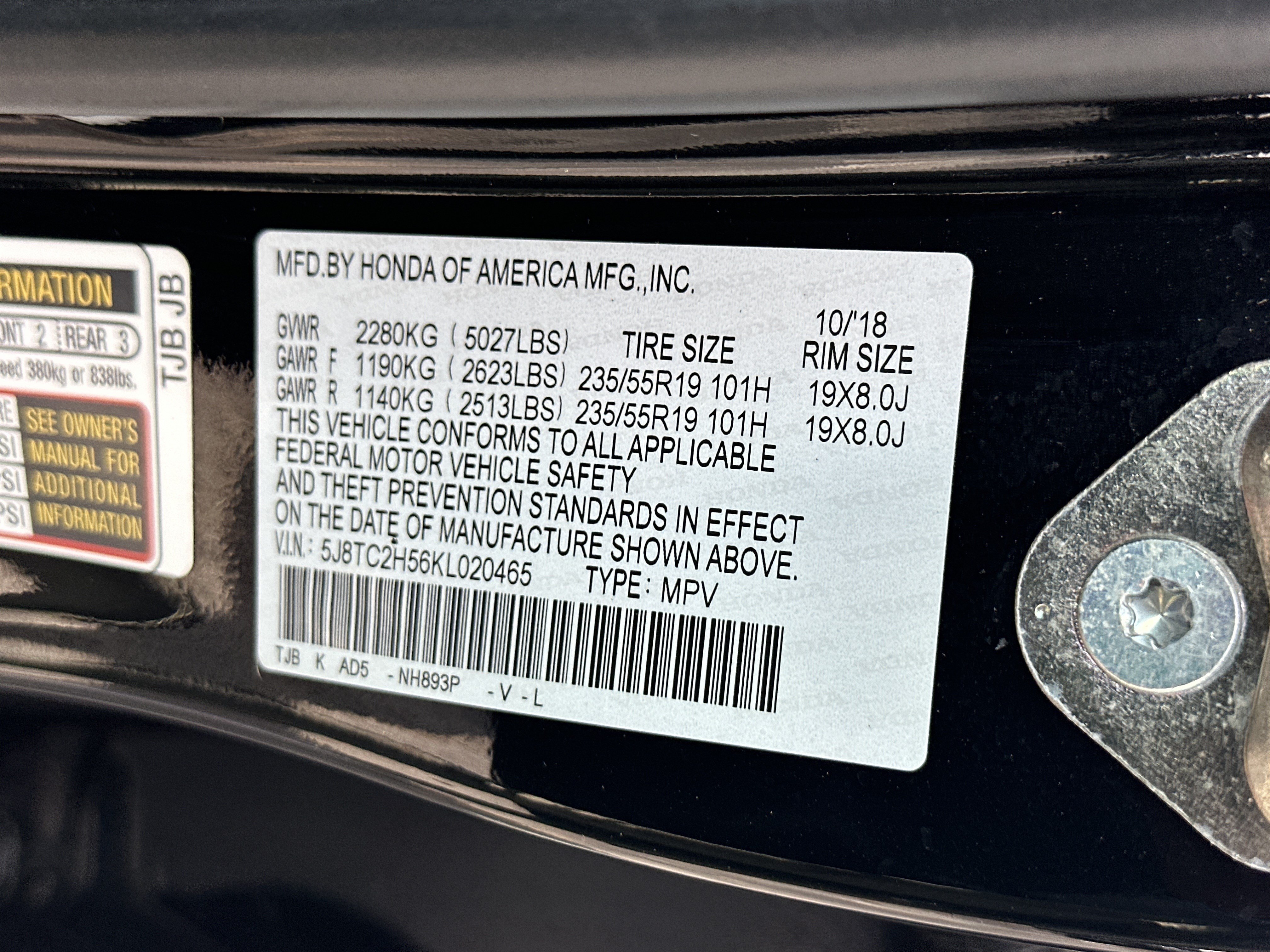 Certified 2019 Acura RDX AWD w/ Technology Package image 38