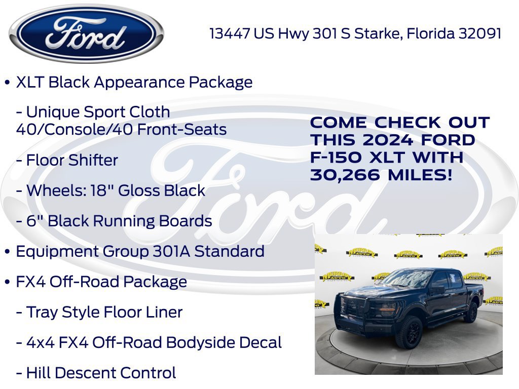 Certified 2024 Ford F150 XLT w/ FX4 Off-Road Package AWD/4WD image 22