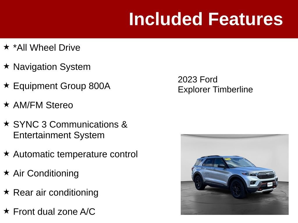 Used 2023 Ford Explorer Timberline AWD/4WD image 3