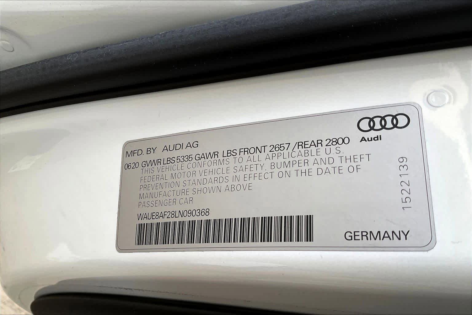 Used 2020 Audi A6 2.0T Premium Plus w/ Premium Plus Package image 34