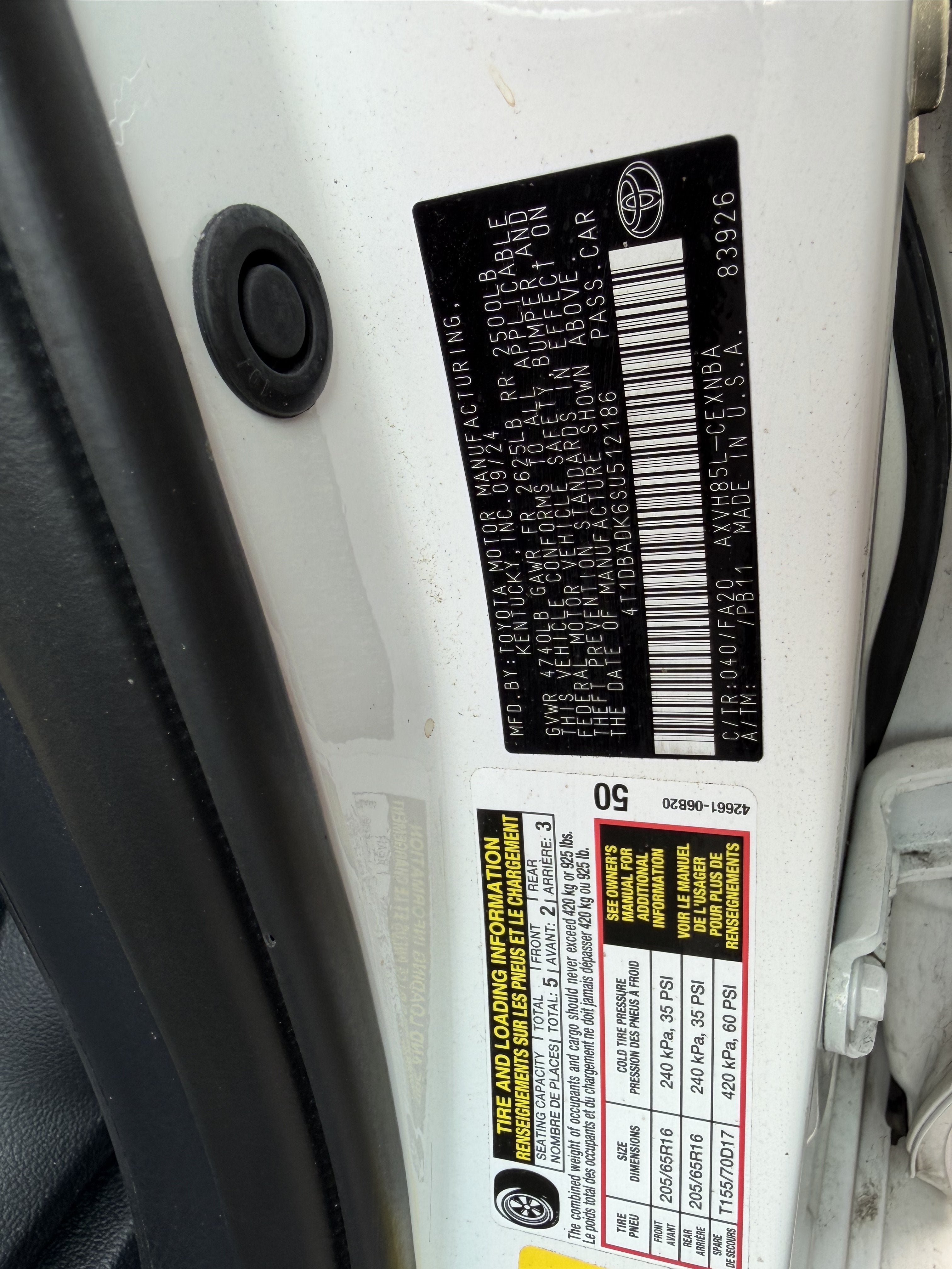 Used 2025 Toyota Camry LE AWD/4WD image 21