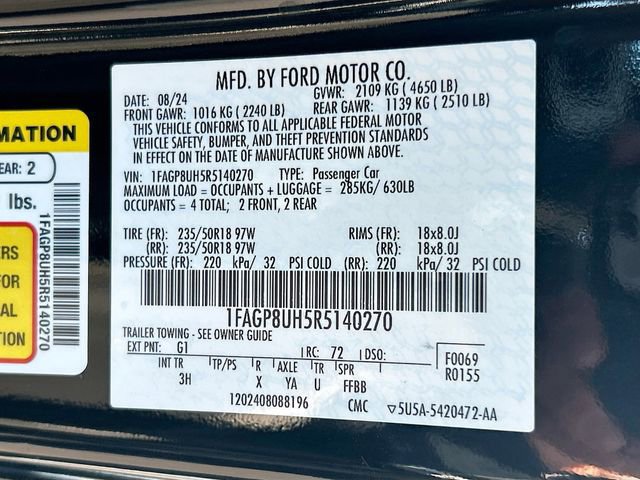 Certified 2024 Ford Mustang Premium RWD image 33