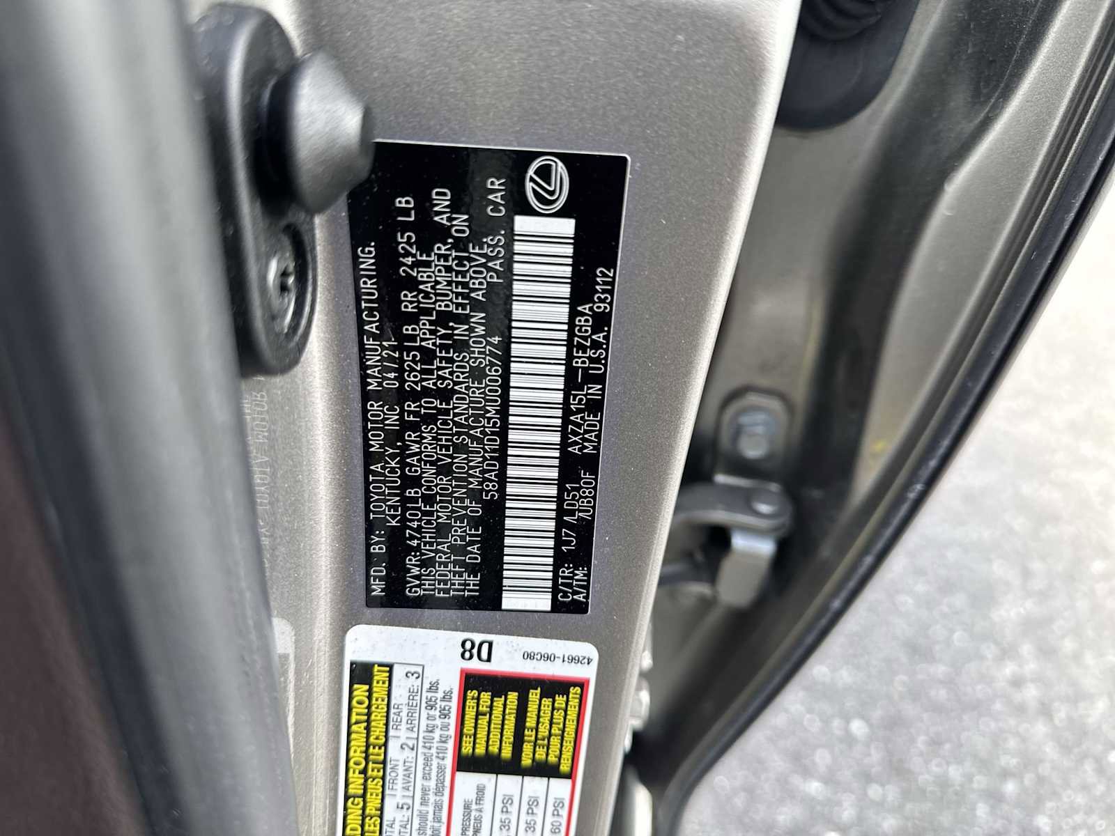 Used 2021 Lexus ES 250 w/ Premium Package image 36