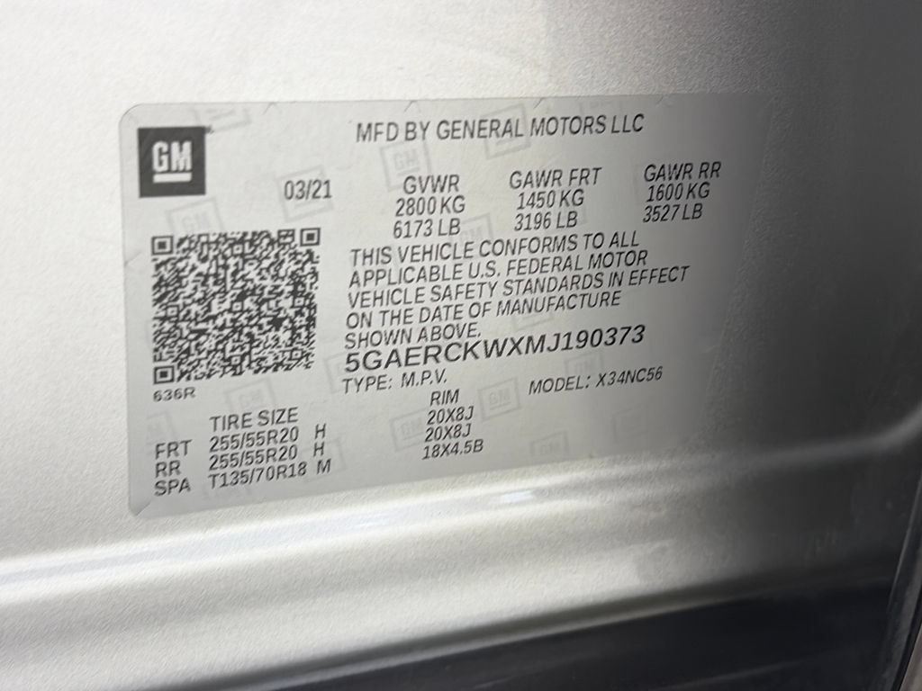 Used 2021 Buick Enclave Premium w/ Sun and Sites Package FWD image 9