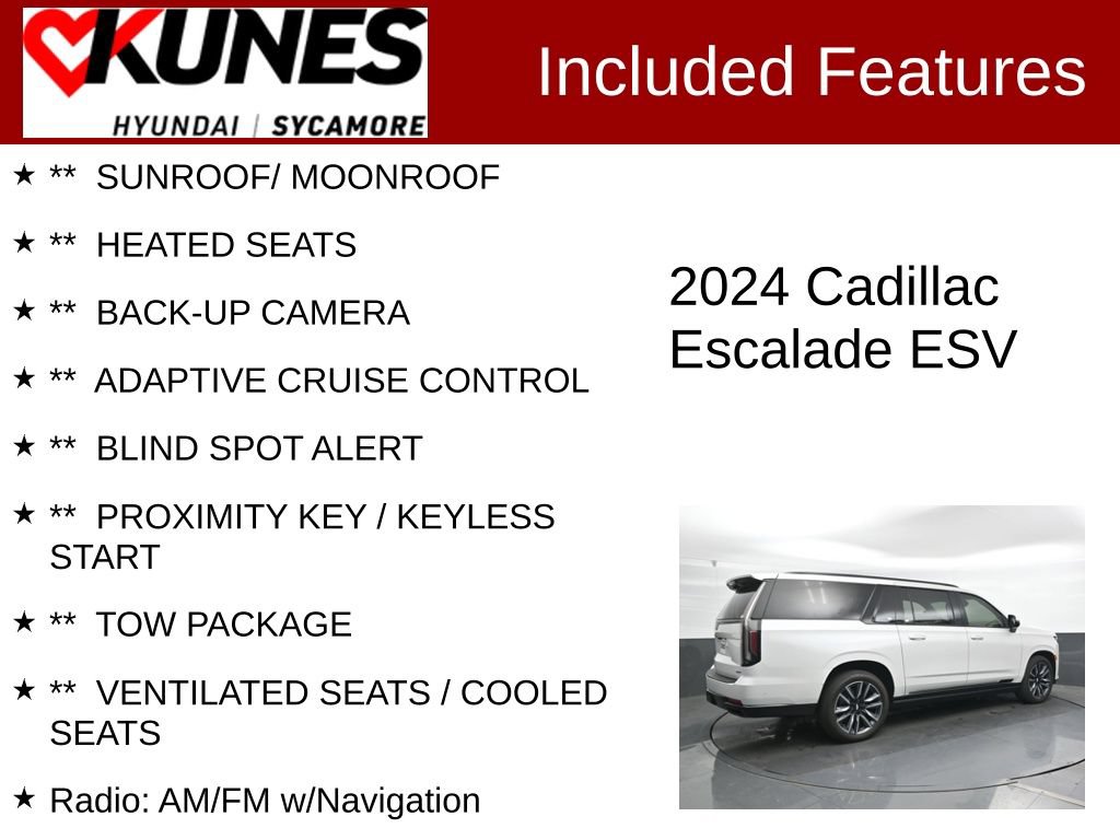 Used 2024 Cadillac Escalade ESV Sport Platinum AWD/4WD image 2