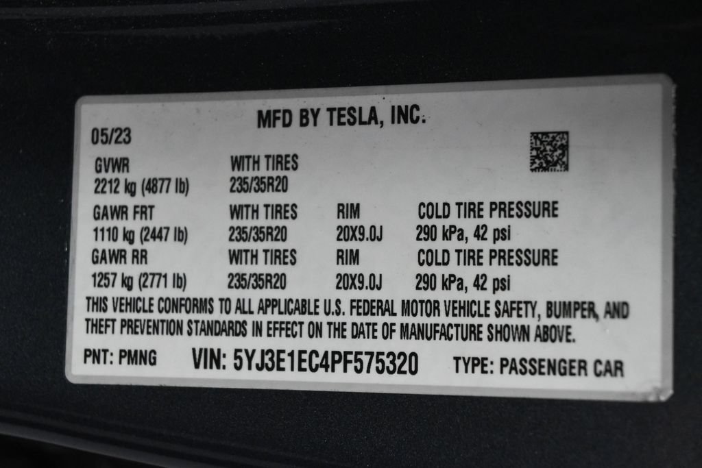 Used 2023 Tesla Model 3 Performance AWD/4WD image 2