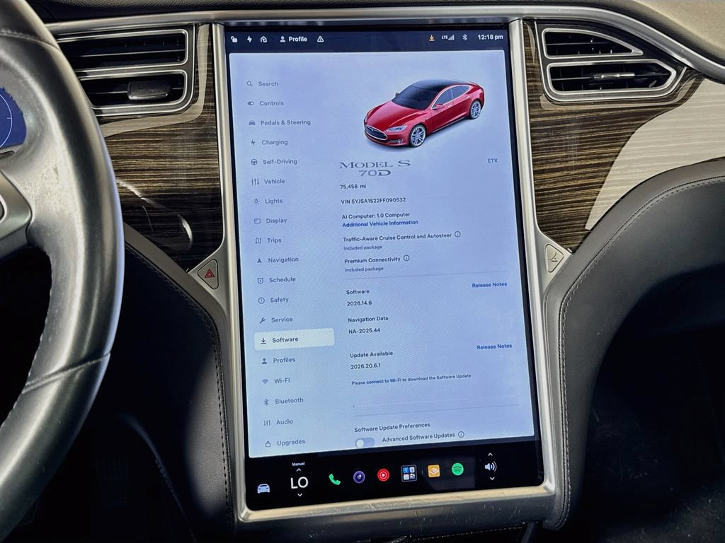 Used 2015 Tesla Model S 70D AWD/4WD image 35