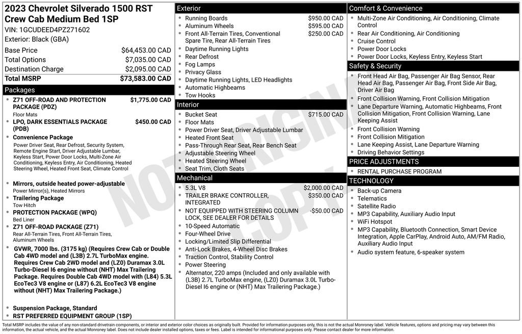 Used 2023 Chevrolet Silverado 1500 RST AWD/4WD image 4