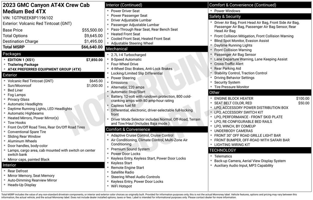 Used 2023 GMC Canyon AT4X w/ Edition 1 AWD/4WD image 45