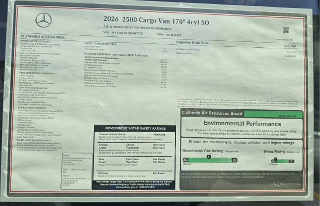 New 2026 Mercedes-Benz Sprinter 2500 image 20