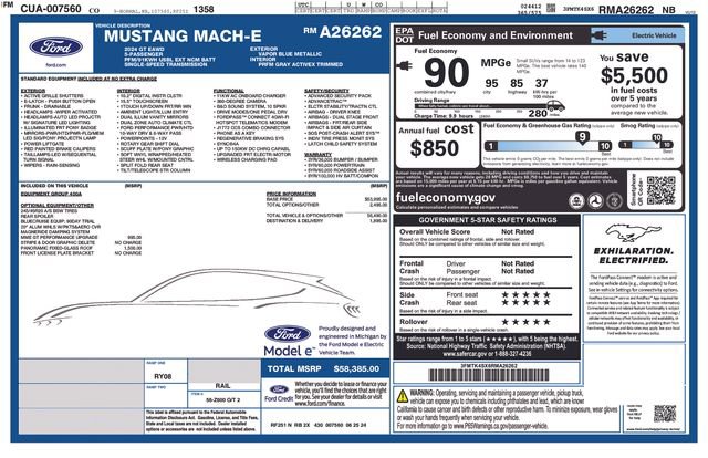 Certified 2024 Ford Mustang Mach-E GT AWD/4WD image 32