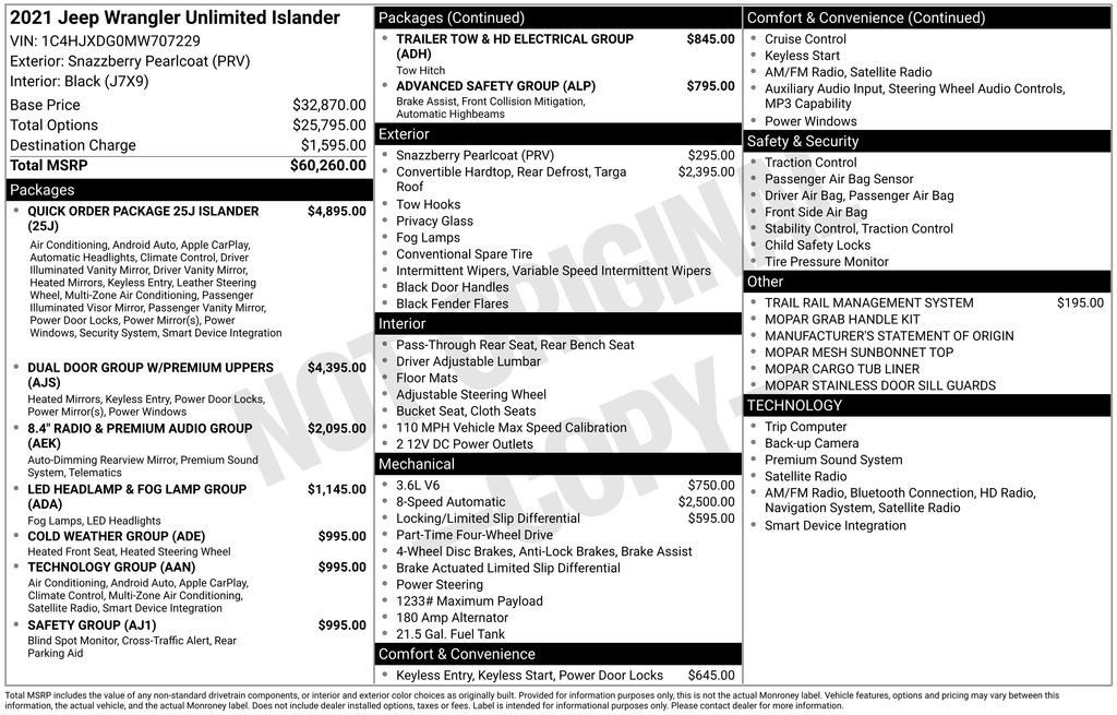 Used 2021 Jeep Wrangler Unlimited Islander image 18