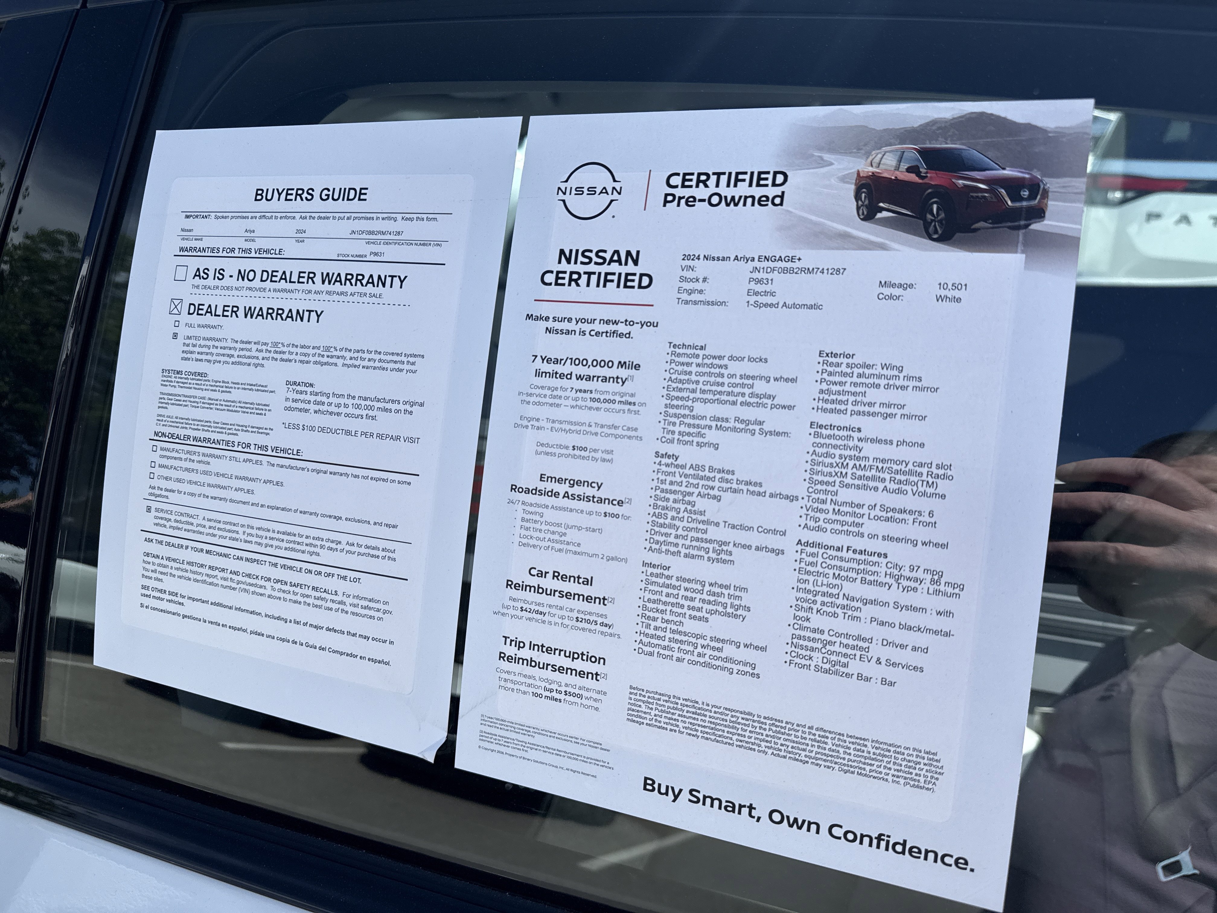 Certified 2024 Nissan Ariya AWD image 10