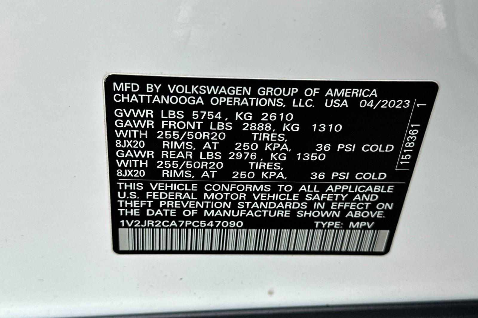 Used 2023 Volkswagen Atlas SE w/ Panoramic Sunroof Package FWD image 29