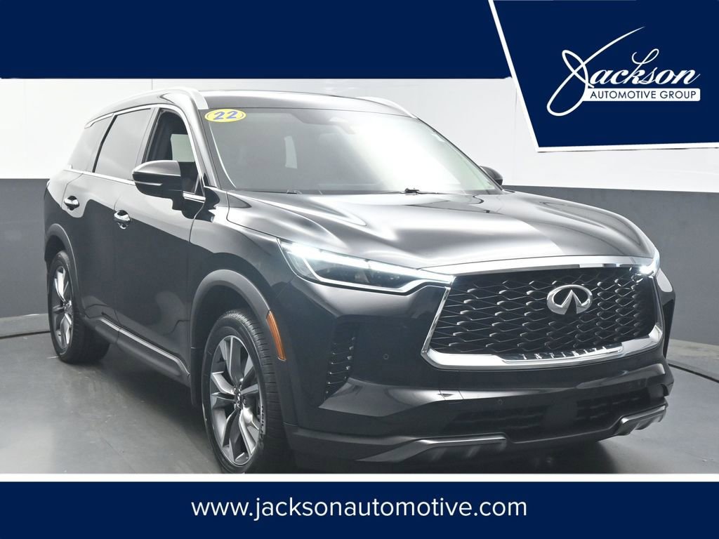 Used 2022 INFINITI QX60 Luxe w/ Cargo Package FWD image 1
