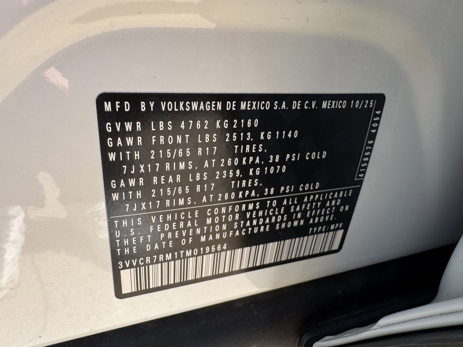 New 2026 Volkswagen Tiguan S FWD image 26