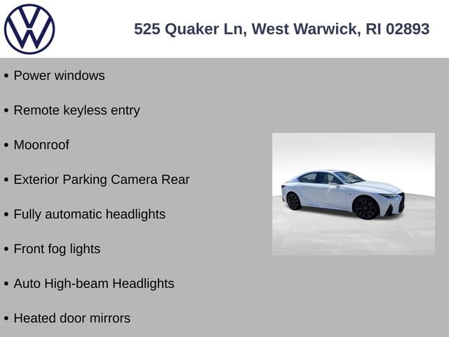 Used 2021 Lexus IS 350 F Sport w/ Navigation Package RWD image 12