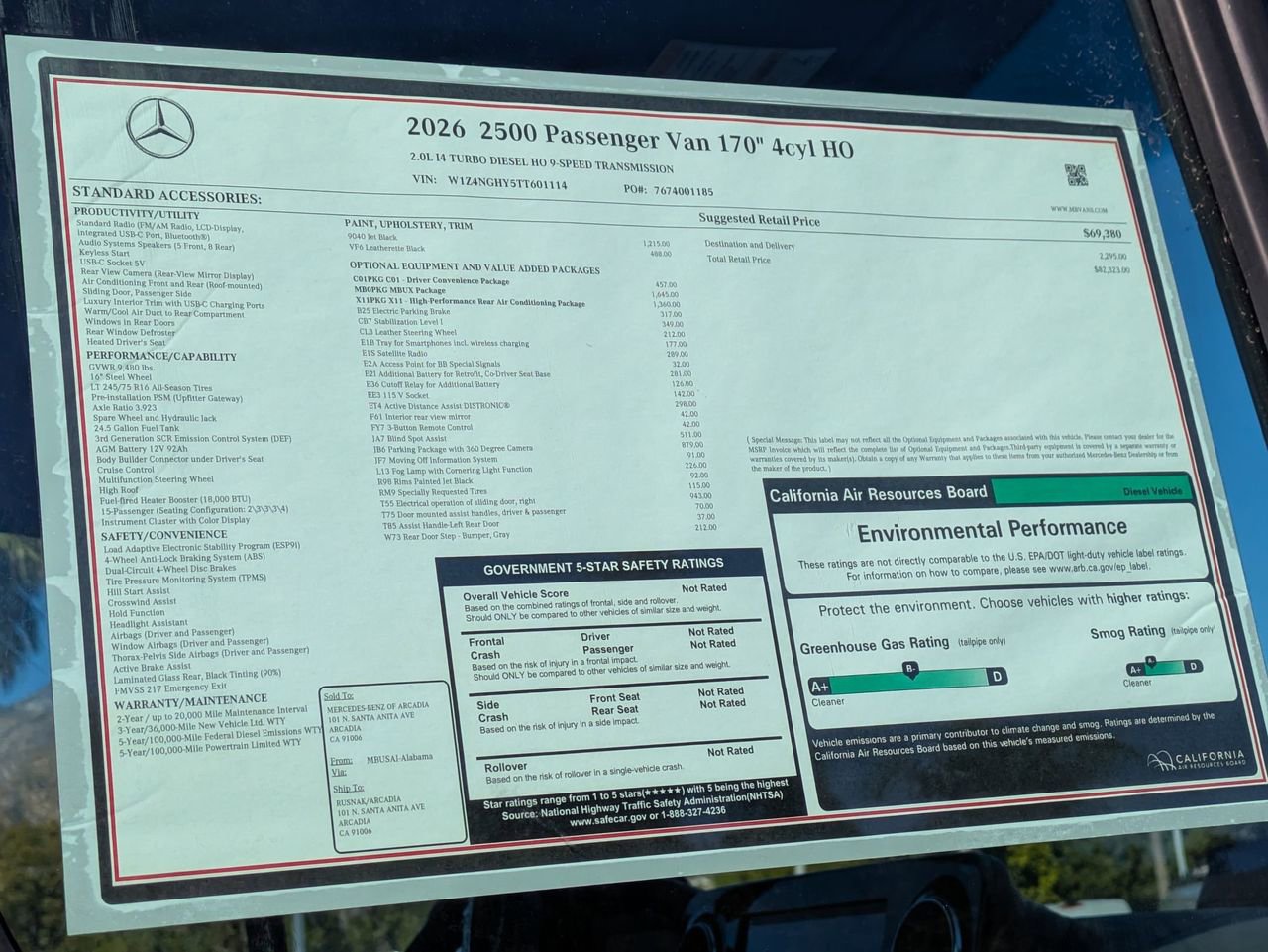 New 2026 Mercedes-Benz Sprinter 2500 image 15