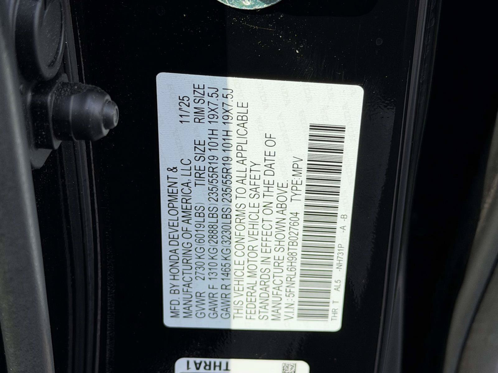 Certified 2026 Honda Odyssey Elite image 20